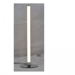 Lampada da tavolo a LED con tubo dritto in acrilico