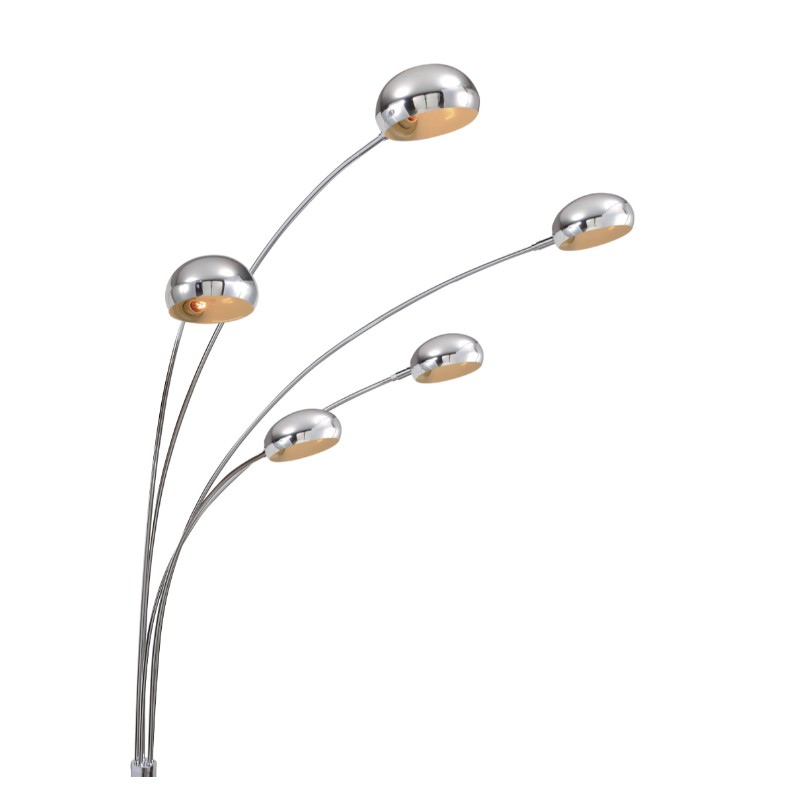 Lampada da terra moderna con base in marmo