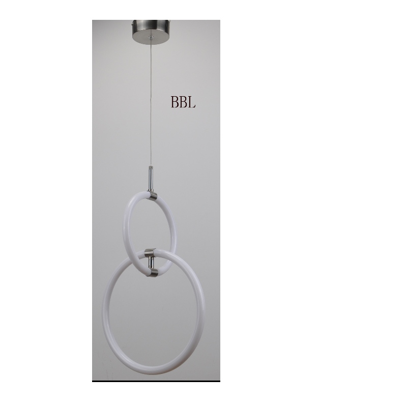 Lampada a sospensione LED con anello circolare acrilico rotabile