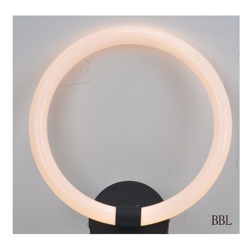 Lampada a parete LED con anello circolare acrilico