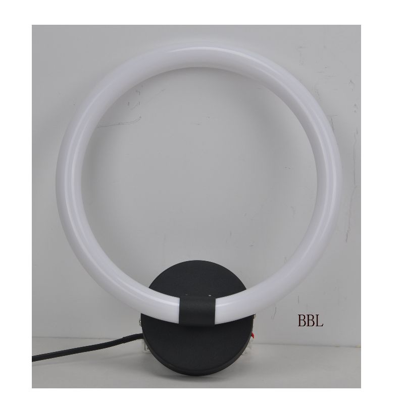 Lampada a parete LED con anello circolare acrilico