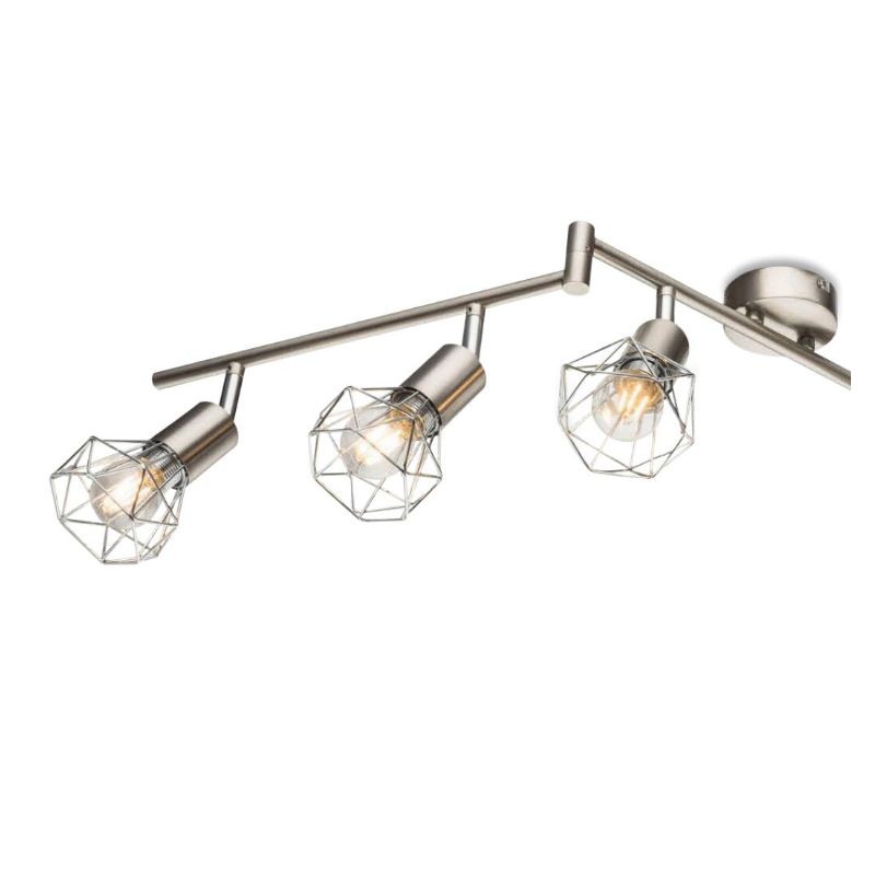 Spot-6 con paralume reticolato in metallo