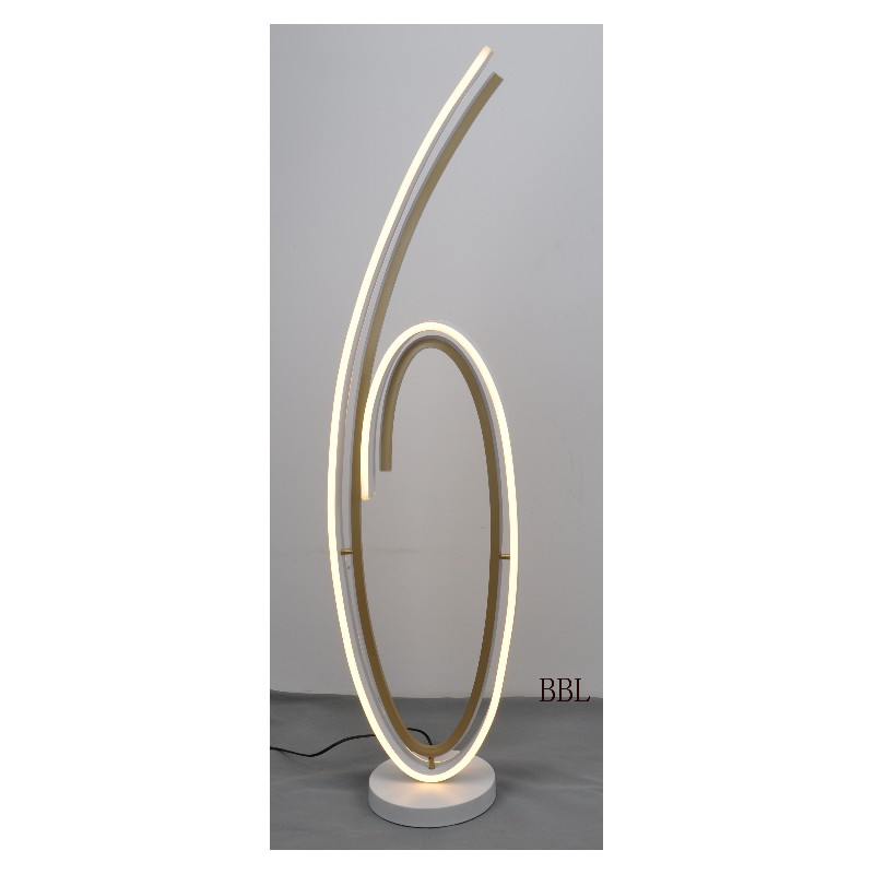 Lampada da terra a LED con binario a 2 livelli